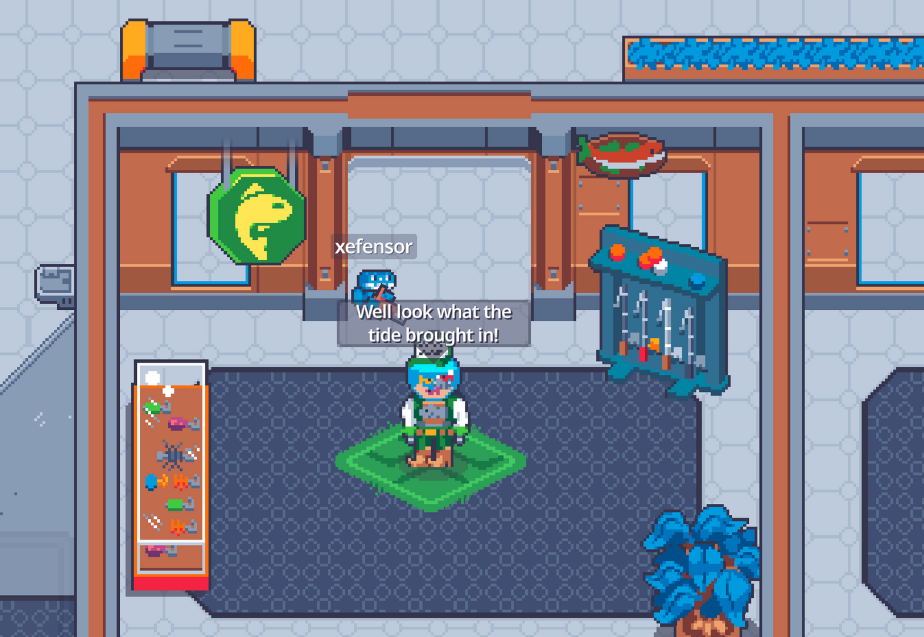screenshot of space hub