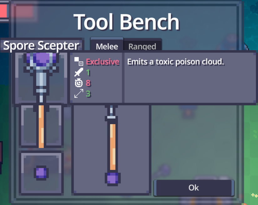 screenshot of tool bench